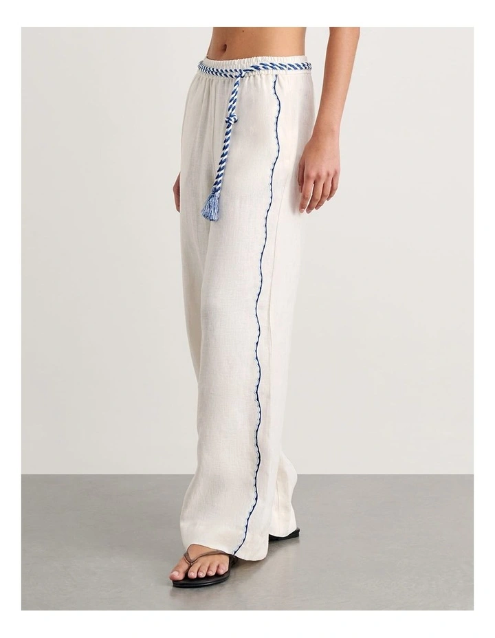 Seahorse Linen Pull on Pant image 3