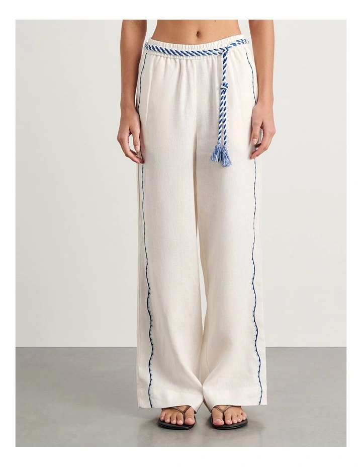 Seahorse Linen Pull on Pant image 5