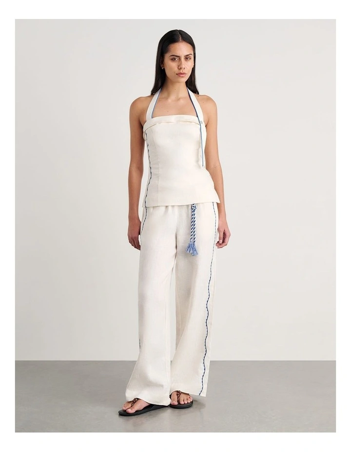 Seahorse Linen Pull on Pant image 6