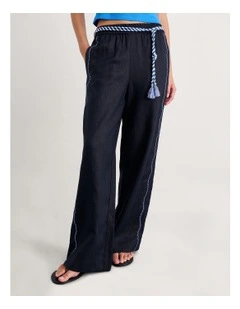 Seahorse Linen Pull on Pant