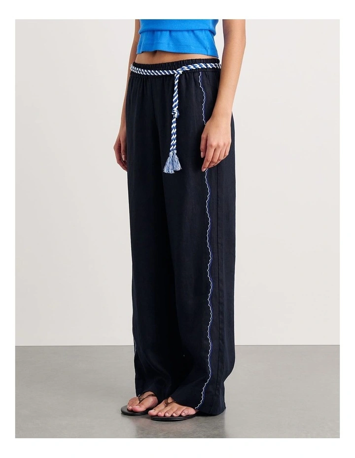 Seahorse Linen Pull on Pant image 3