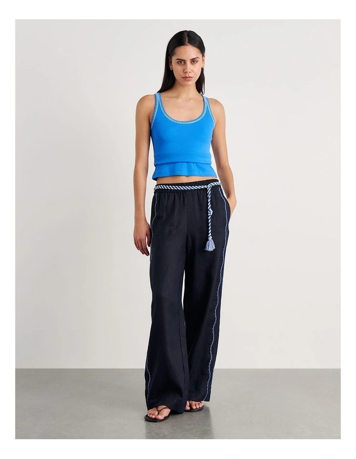 Seahorse Linen Pull on Pant image 4