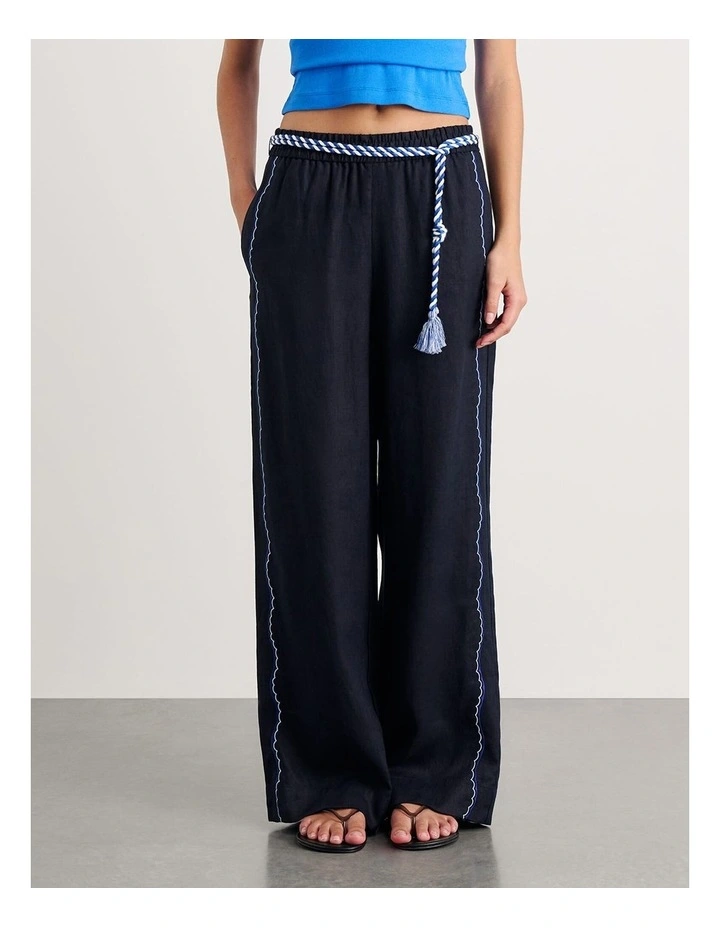 Seahorse Linen Pull on Pant image 5