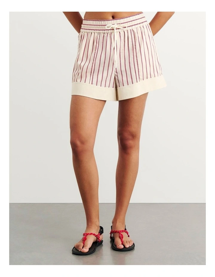 Gigi Poplin Pull On Shorts in image 3
