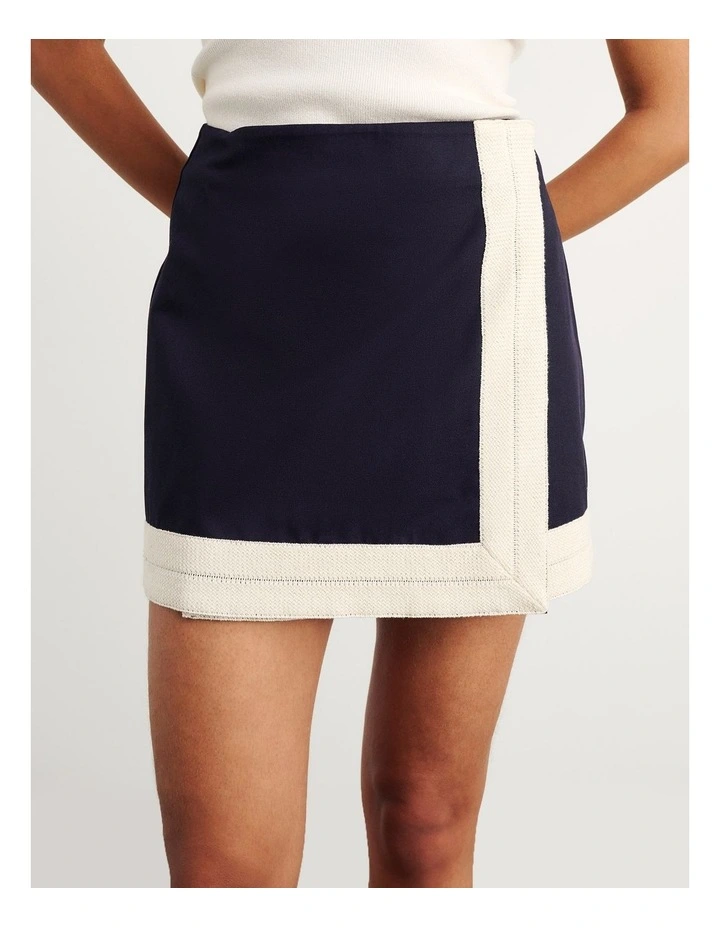 Canvas Wrap Mini Skirt image 1