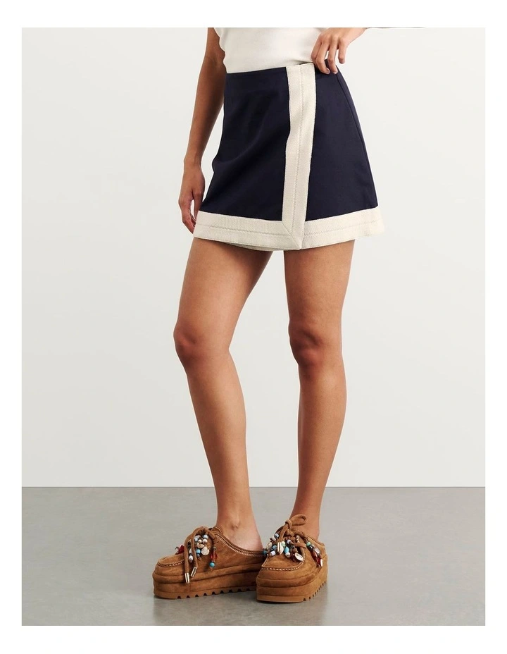 Canvas Wrap Mini Skirt image 3
