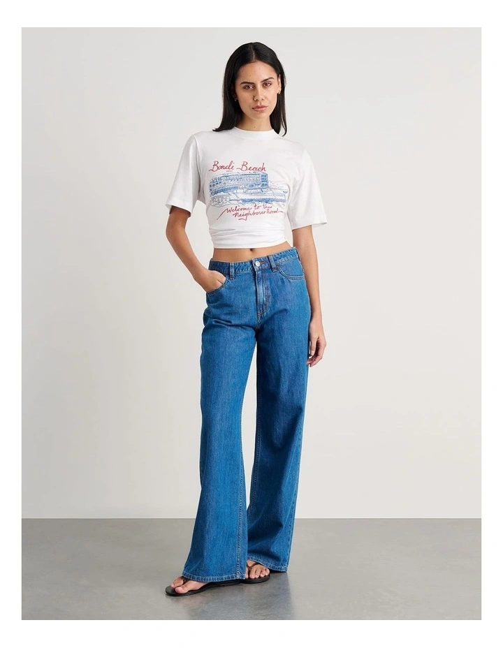 Aston Short Sleeve Tee in White image 4