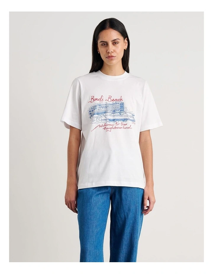 Aston Short Sleeve Tee in White image 5