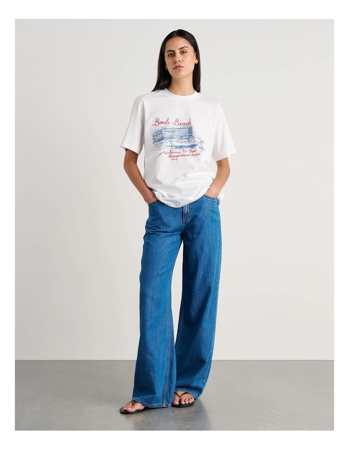 Aston Short Sleeve Tee in White image 6