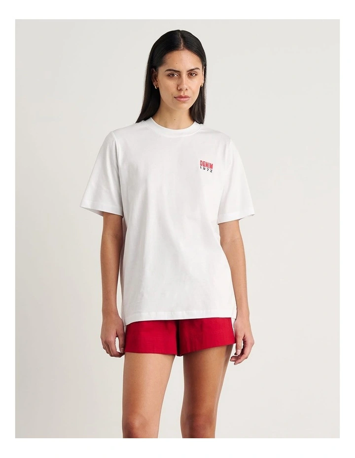Aston Short Sleeve Tee in White image 3