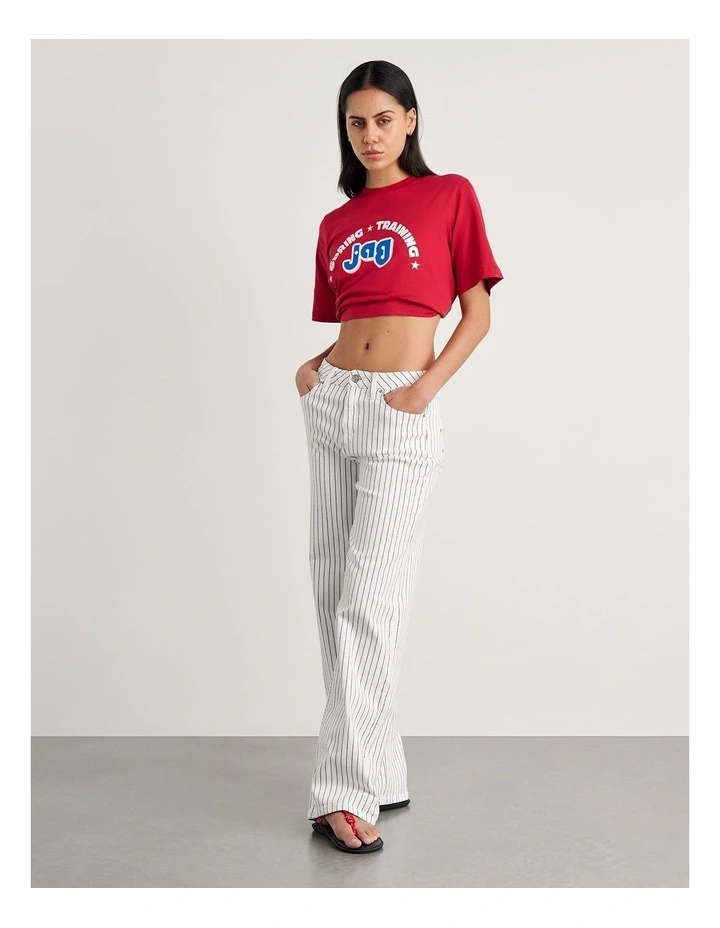 Aston Short Sleeve Tee in Red image 4
