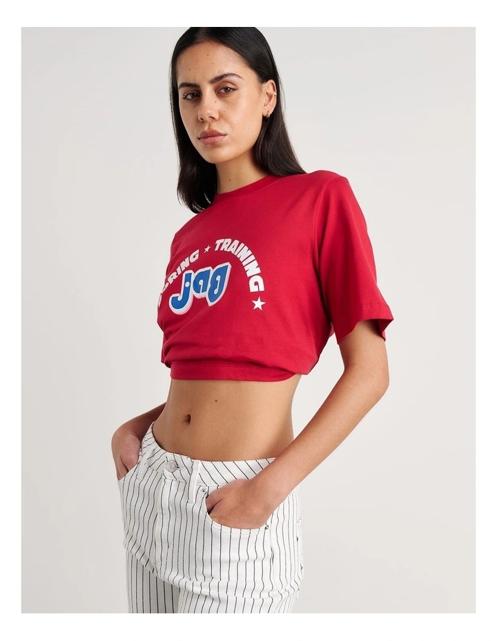 Aston Short Sleeve Tee in Red image 6