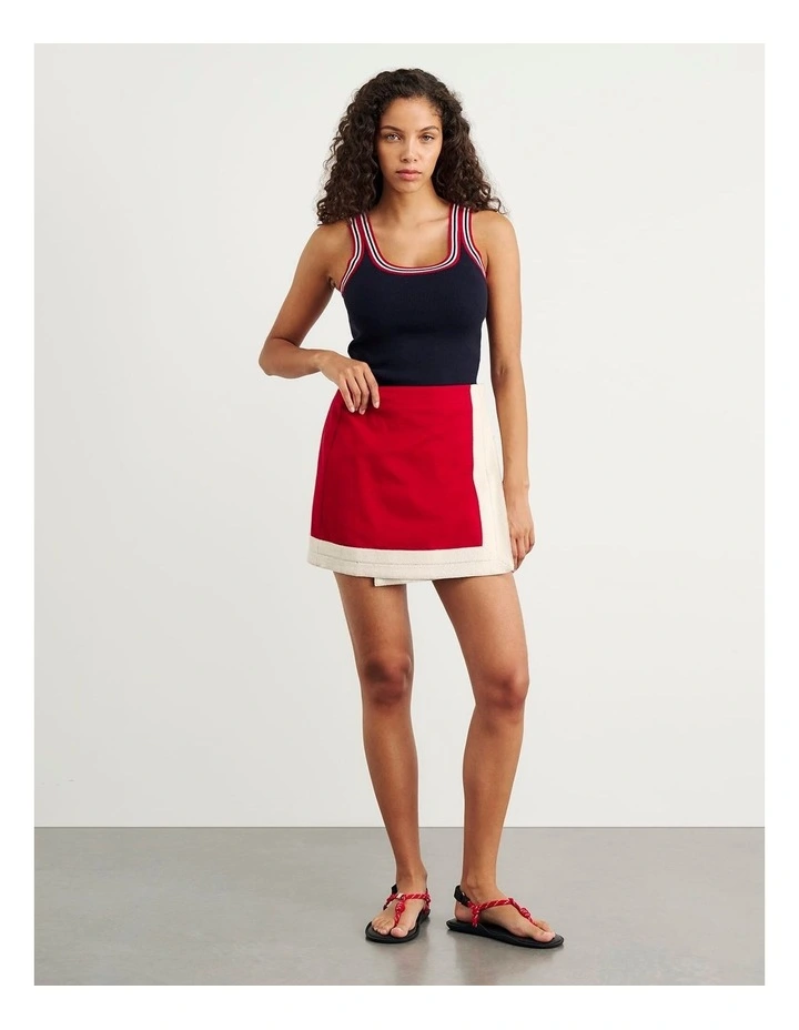 Lydia Stripe Knit Tank in Black image 5