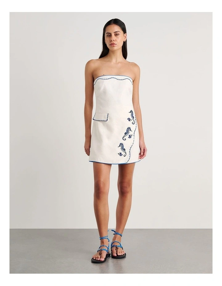 Seahorse Linen Bustier Dress image 4