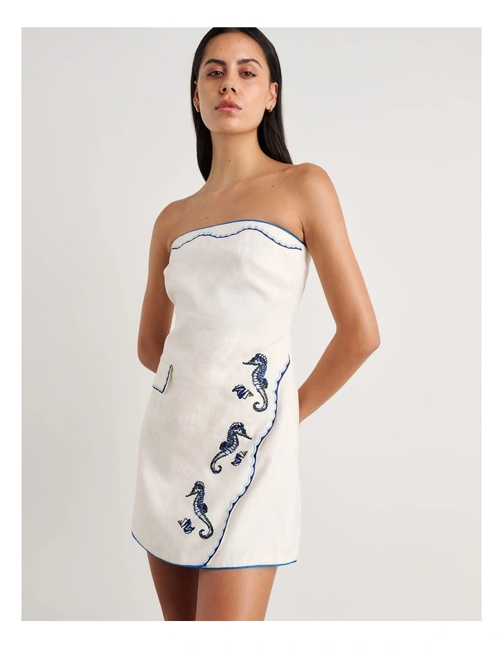 Seahorse Linen Bustier Dress image 5