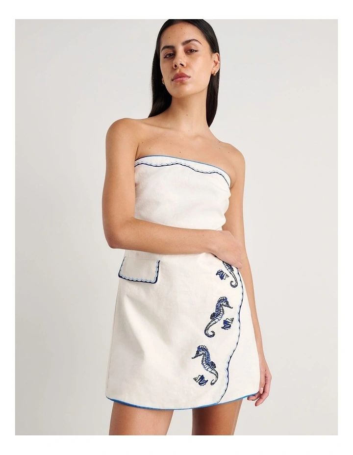Seahorse Linen Bustier Dress image 6