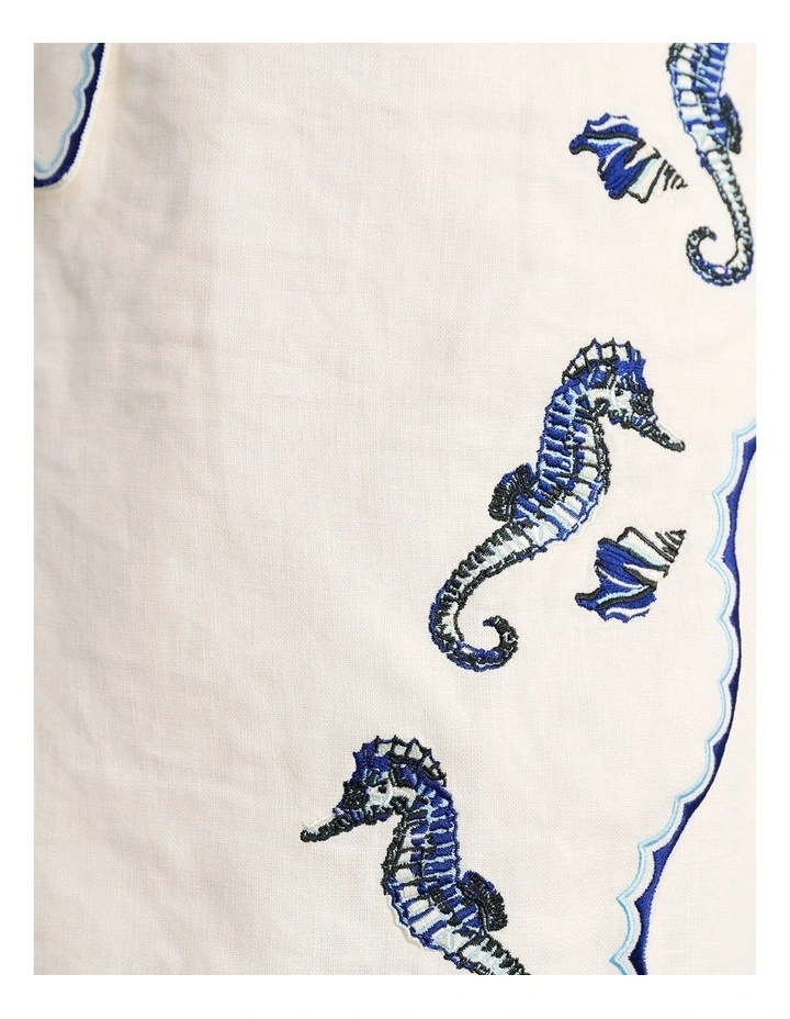 Seahorse Linen Bustier Dress image 7