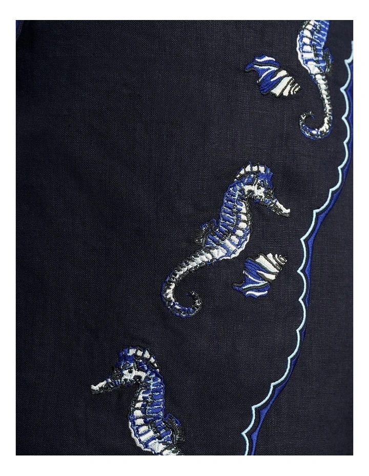 Seahorse Linen Bustier Dress image 7