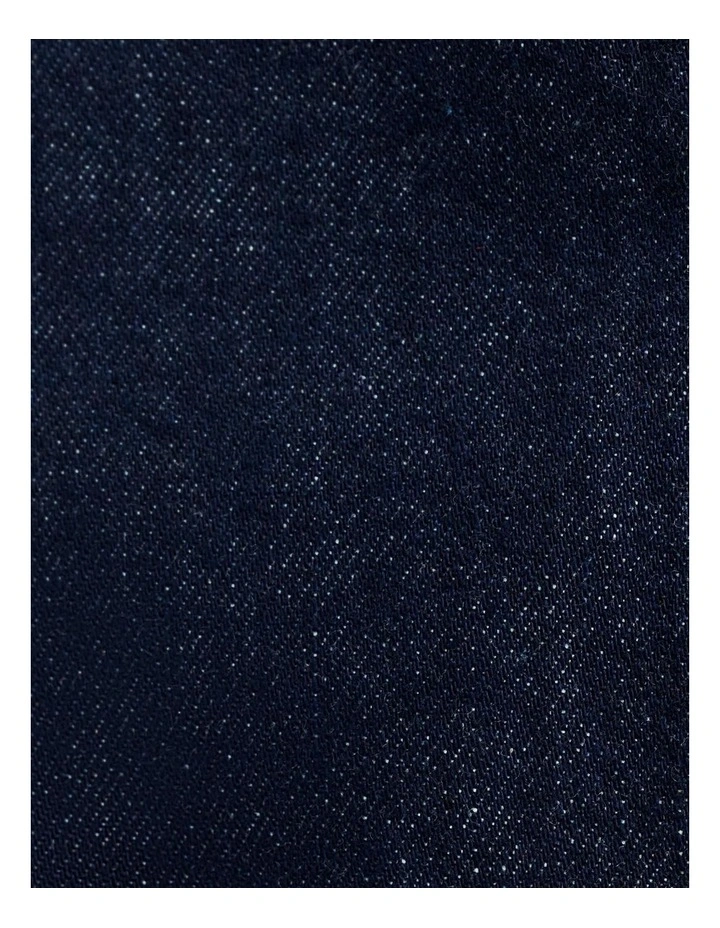 Daphne Denim Mini Dress in Raw Wash image 6