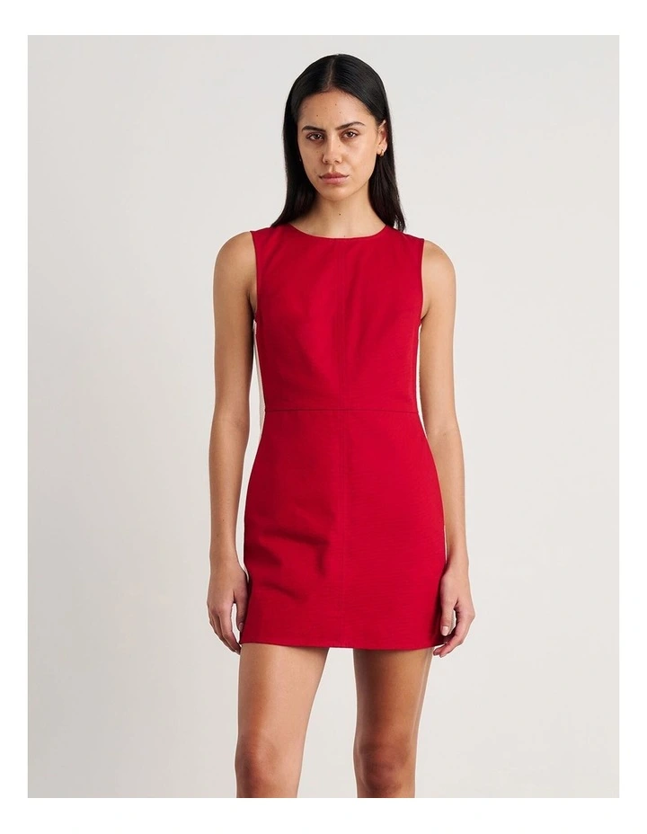 Canvas Contrast Mini Dress image 1