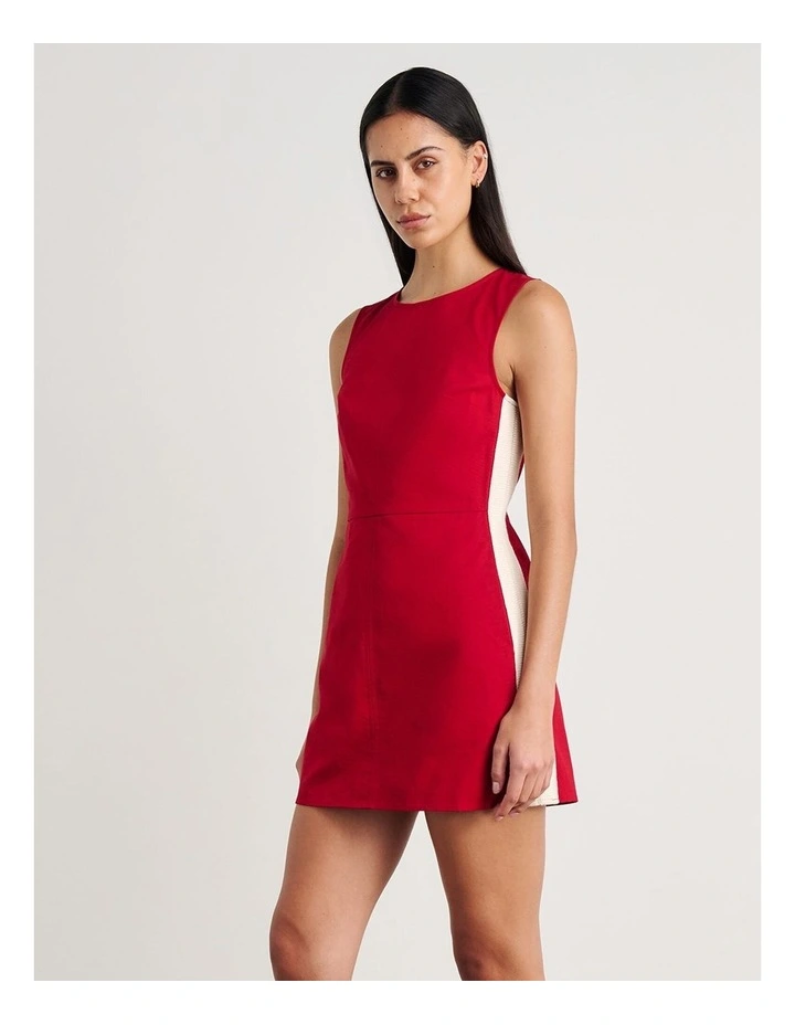 Canvas Contrast Mini Dress image 3