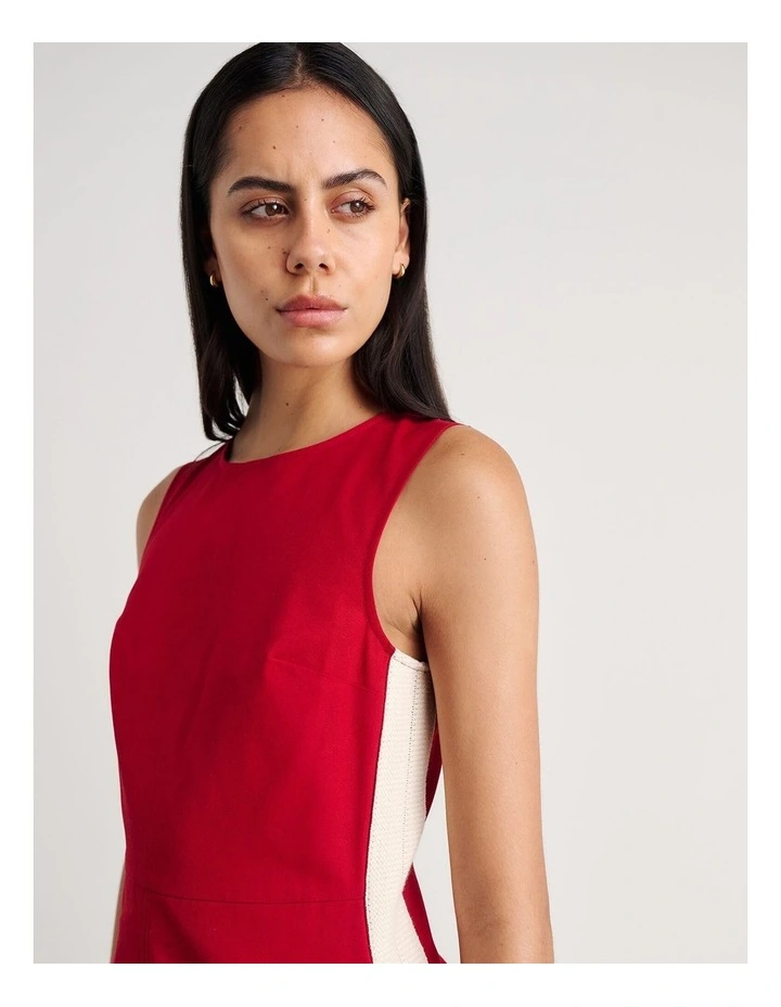 Canvas Contrast Mini Dress image 5