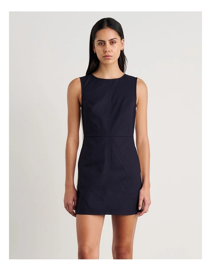 Canvas Contrast Mini Dress image 1