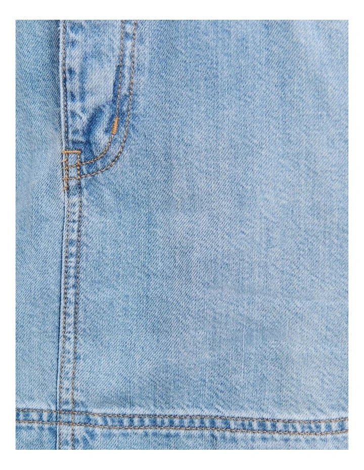 Loe Denim Shirt Dress in Blue image 7