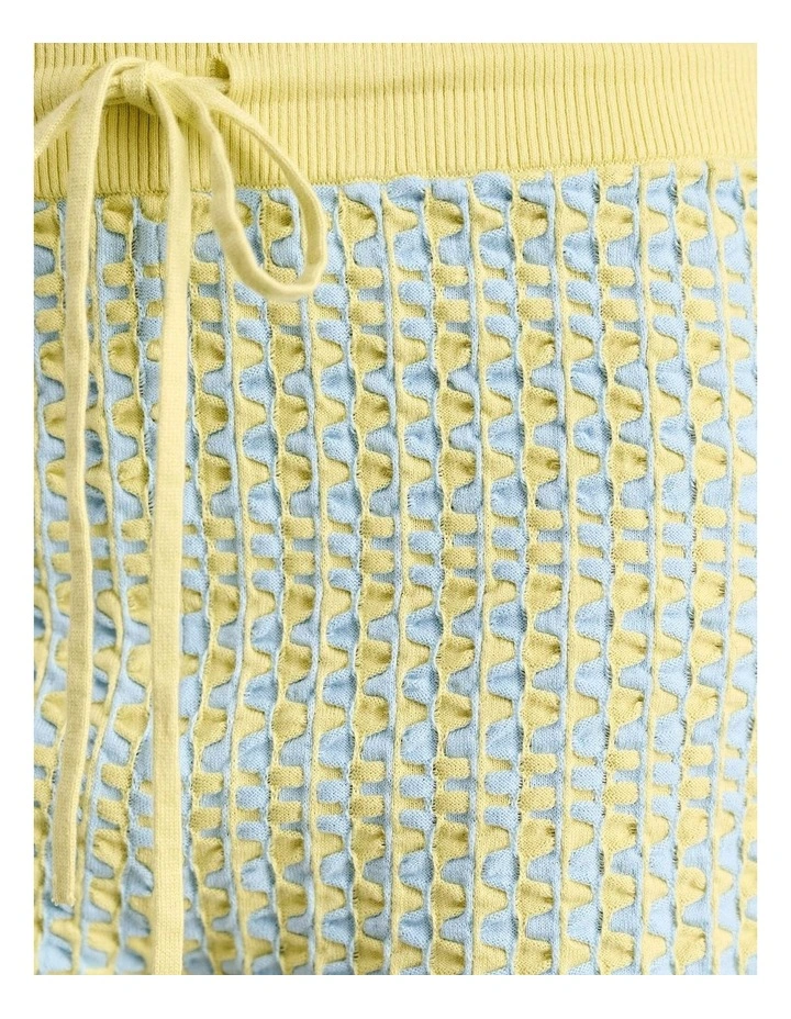 Kelly Contrast Knit Short in Multi image 6