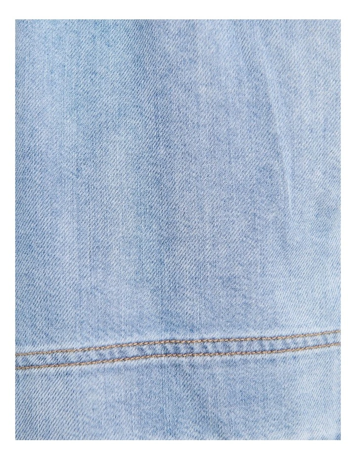 Loe Denim Pull On Short in Blue image 6