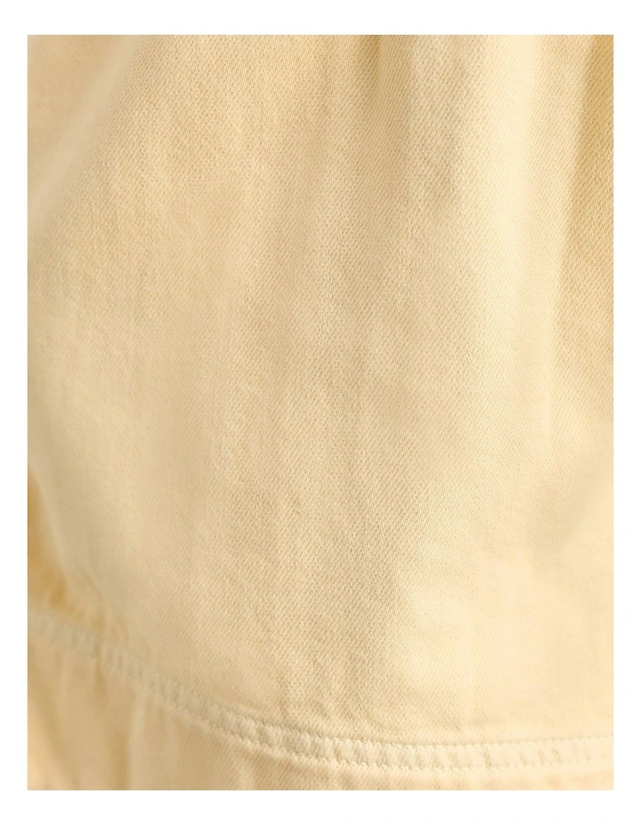 Loe Denim Pull On Short in Yellow image 6