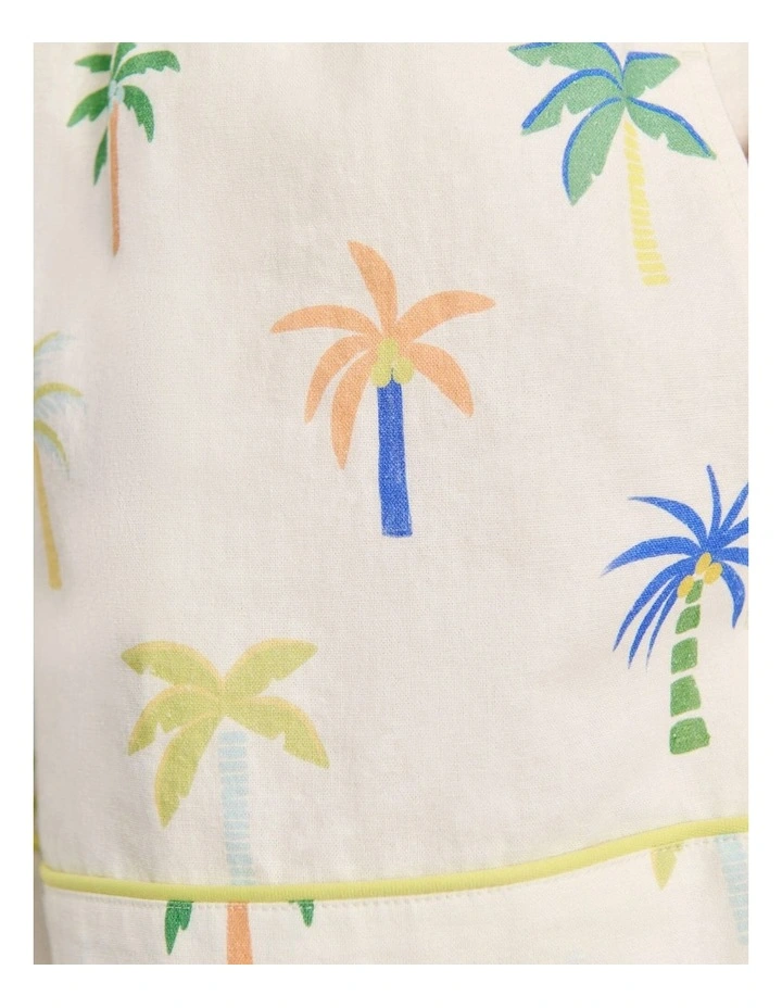 Palm Pull On Shorts in Beige image 6