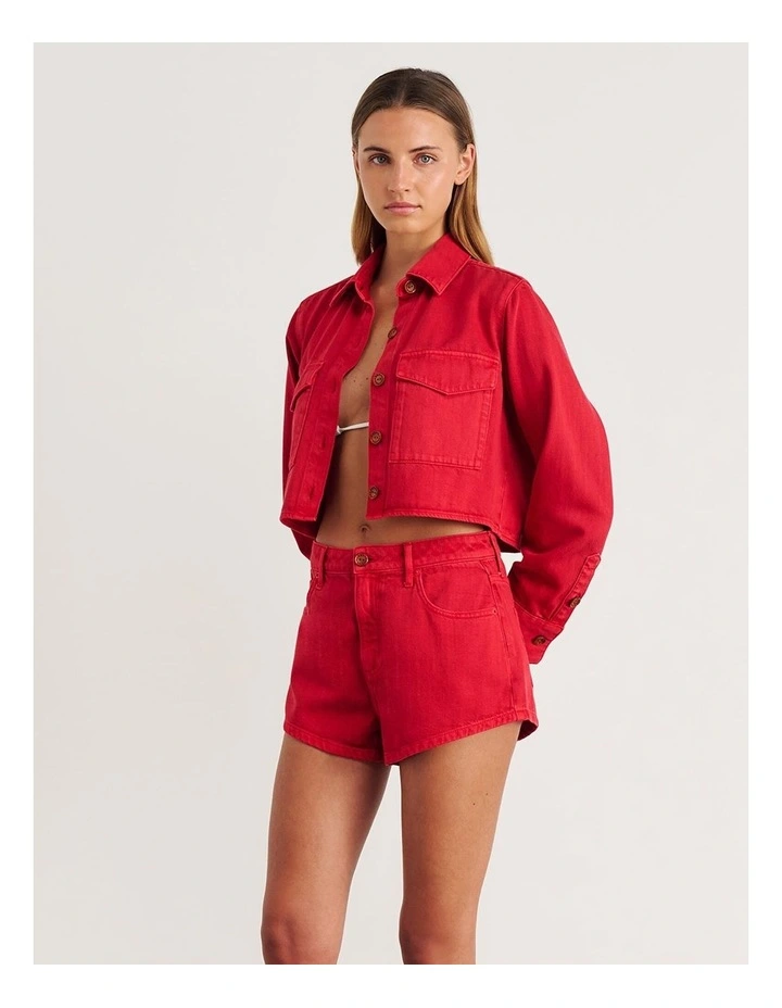 Nfw Garment Dye Crop Shirt image 3