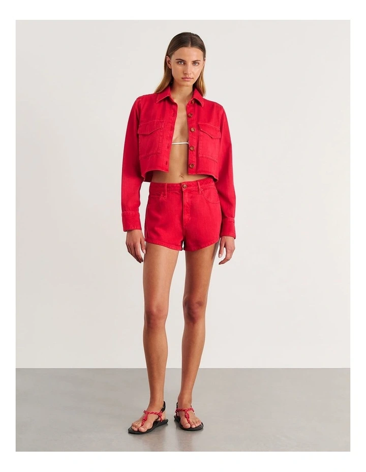 Nfw Garment Dye Crop Shirt image 5