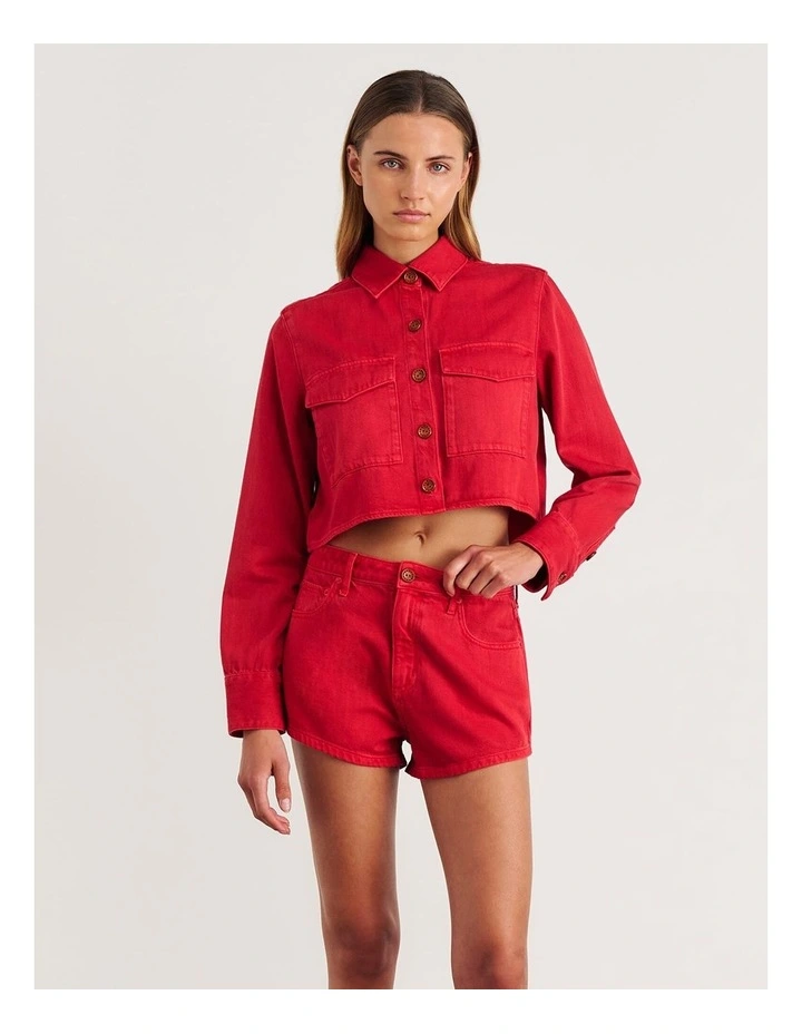 Nfw Garment Dye Crop Shirt image 6