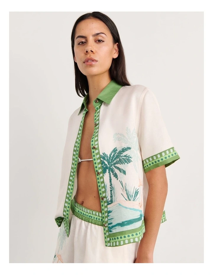 Sunlounger Short Sleeve Shirt in Beige image 4