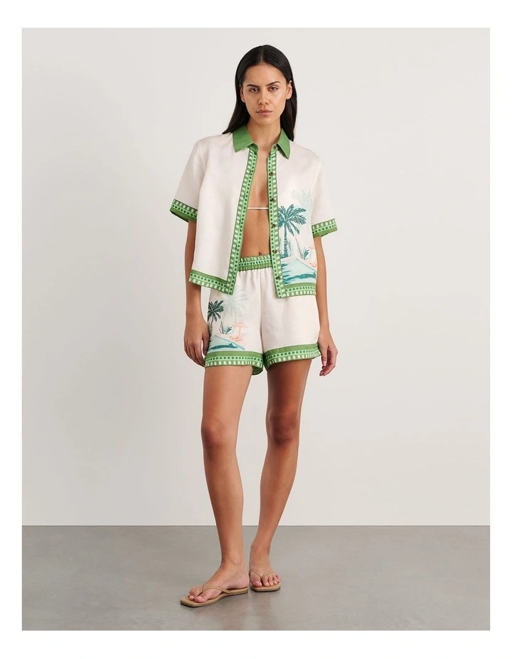 Sunlounger Short Sleeve Shirt in Beige image 5