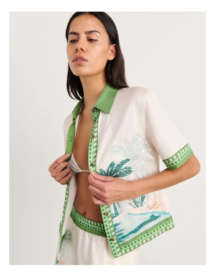 Sunlounger Short Sleeve Shirt in Beige image 7