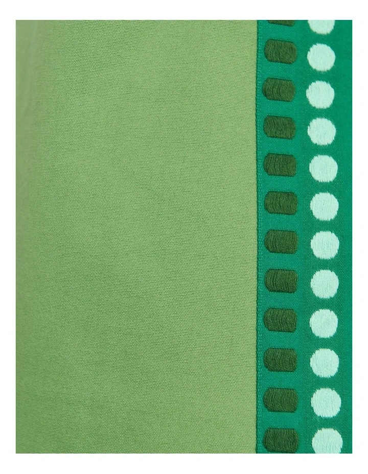 Canvas Contrast Cami in Green image 5