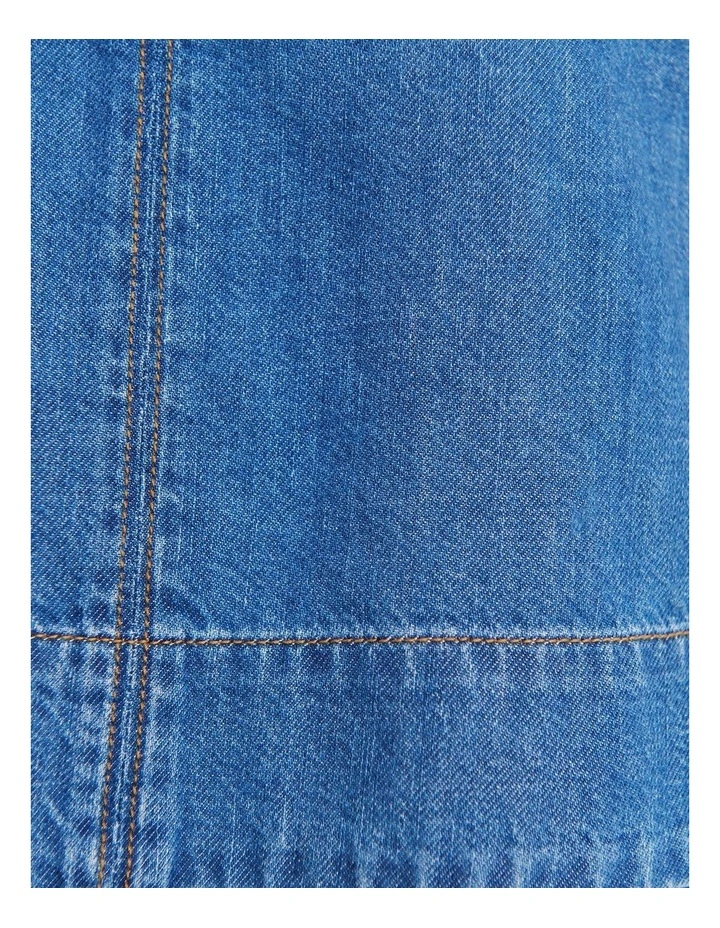 Loe Denim Scoop Tank in Blue image 6