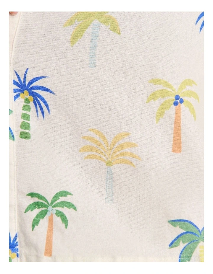 Palm Resort Shirt in Cream image 7