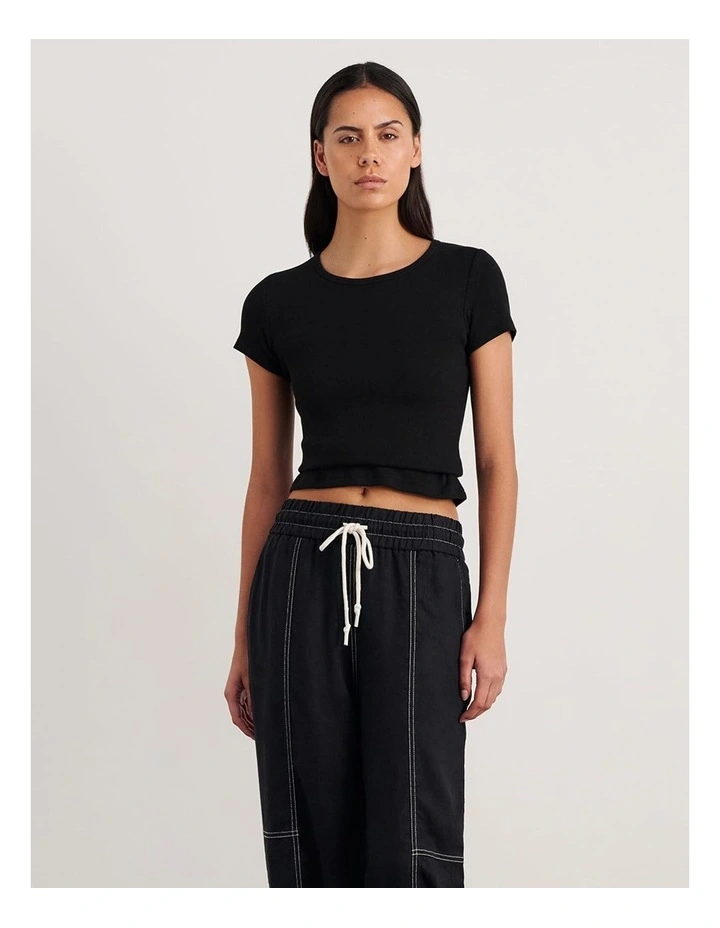 Kate Baby Tee in Black image 1