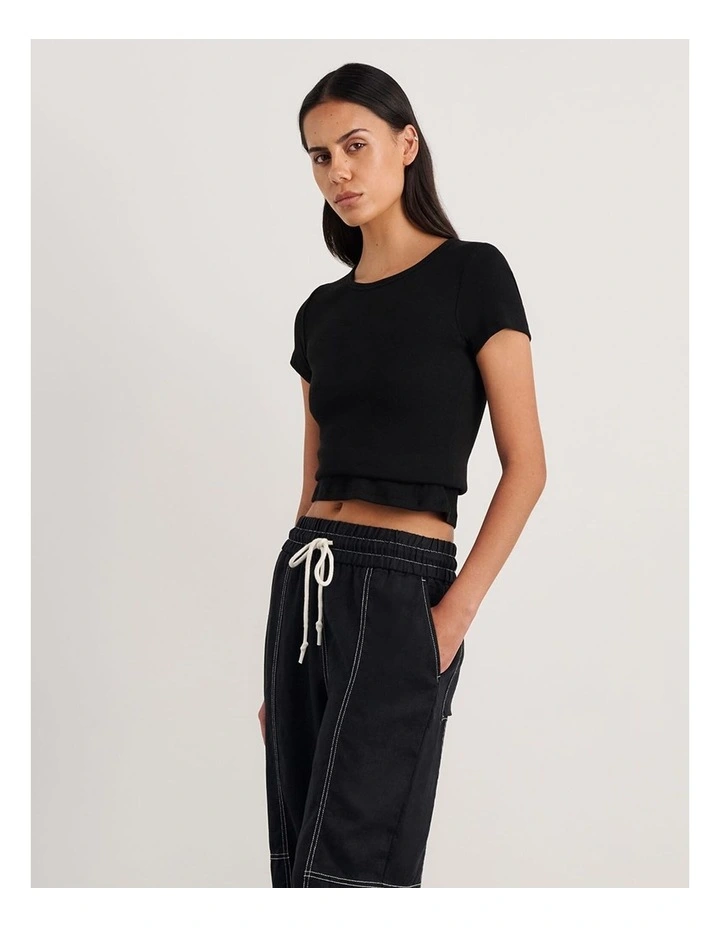 Kate Baby Tee in Black image 3