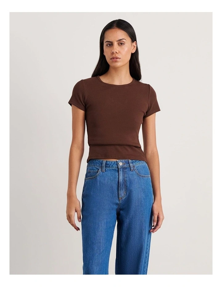 Kate Baby Tee in Brown image 1