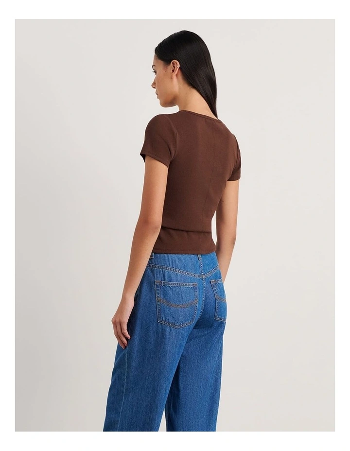 Kate Baby Tee in Brown image 2