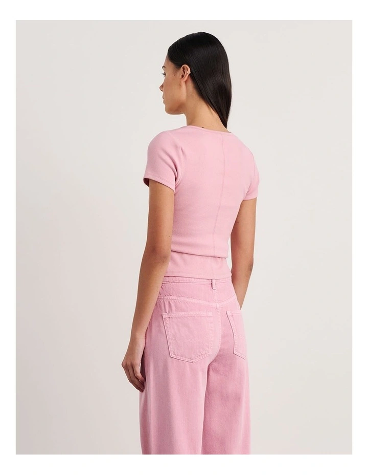 Kate Baby Tee in Pink image 2