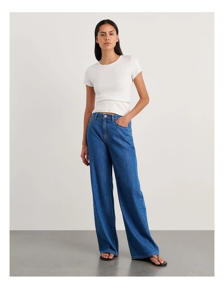 Kate Baby Tee in White image 5