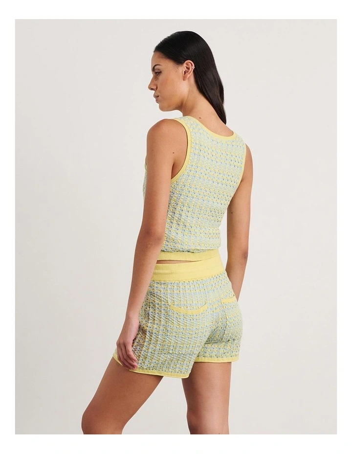 Kelly Contrast Knit Tank in Multi image 2