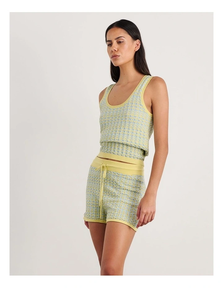 Kelly Contrast Knit Tank in Multi image 3