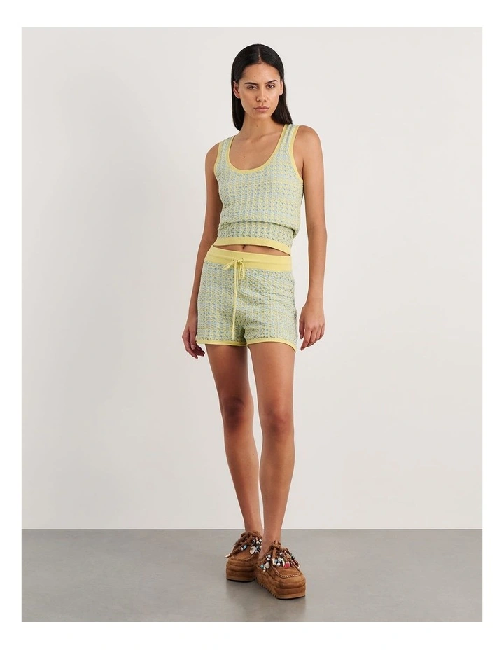 Kelly Contrast Knit Tank in Multi image 4